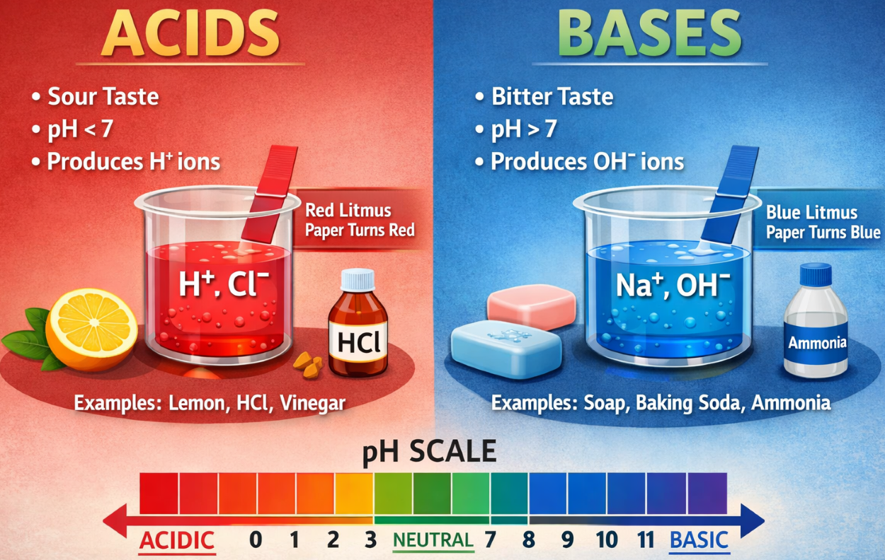 अम्ल-क्षार अवधारणा (Acid-Base Concept)